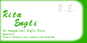 rita engli business card